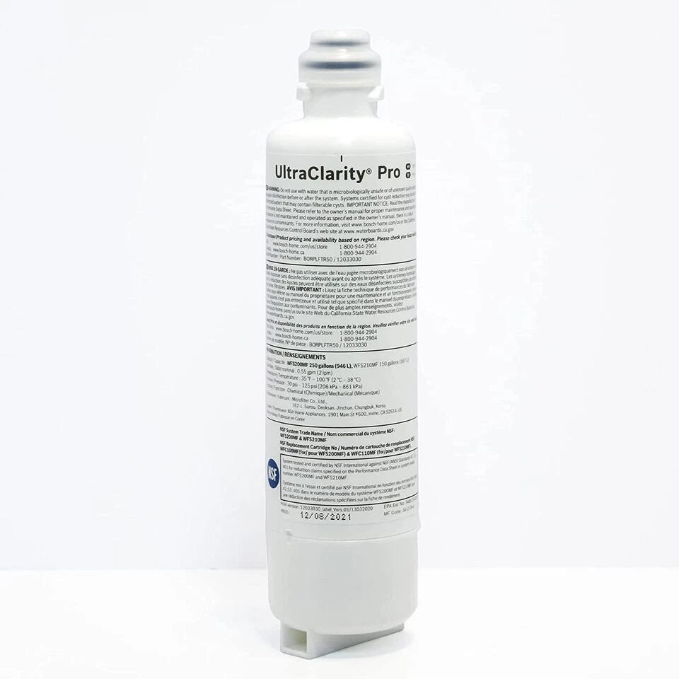 White bottle labeled 'UltraClarity Pro' on a white background