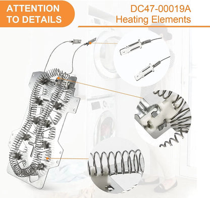 Dryer Heat Element Replace for Maytag 35001247 Samsung DC47-00019A new