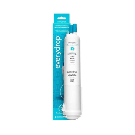 Everydrop water filter cartridge with packaging on a white background