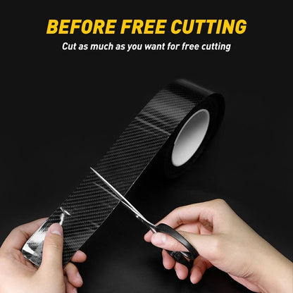 Car Door Sill Protector Scuff Cover – Carbon Fiber Anti-Scratch Protection Strip