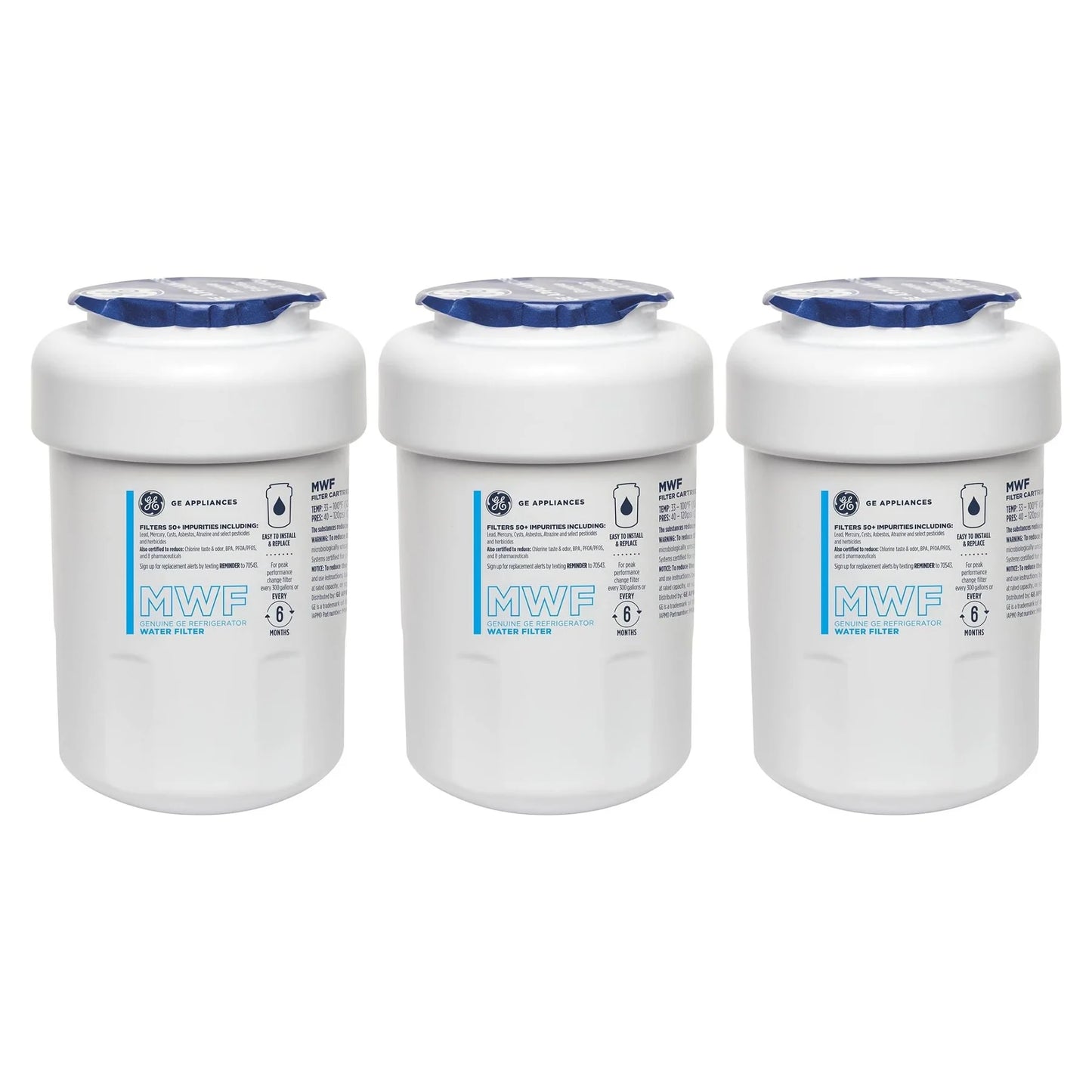 GE MWF Water Filter Replacement – Fits GE MWF, GWF, GWFA Refrigerators
