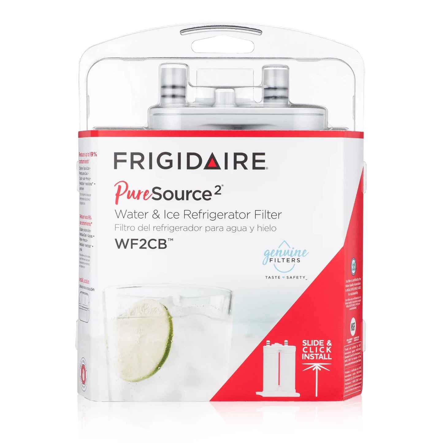 Frigidaire WF2CB PureSource 2 Refrigerator Water Filter Replacement – Fridge Ice & Water Filter Cartridge