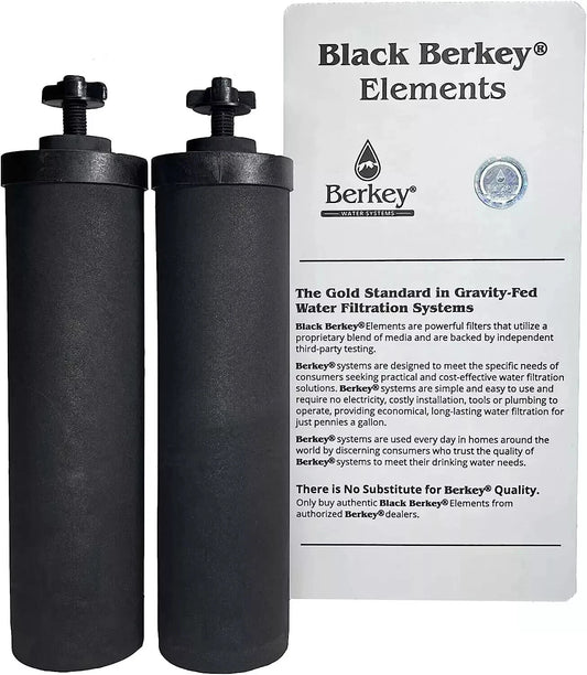 Berkey Authentic Black Berkey Elements BB9-2 Filters for Berkey Water Systems