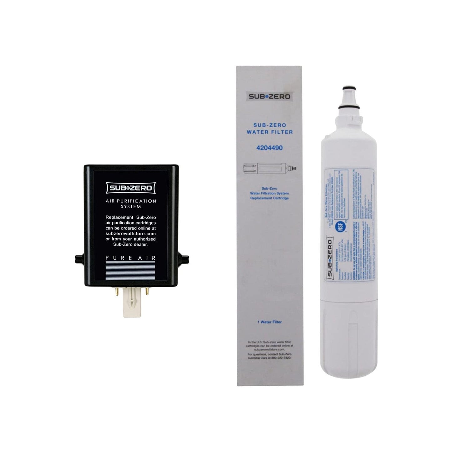 Sub Zero 7007067 Cartridge Combo Pack with 4204490 Water Filter Replacement